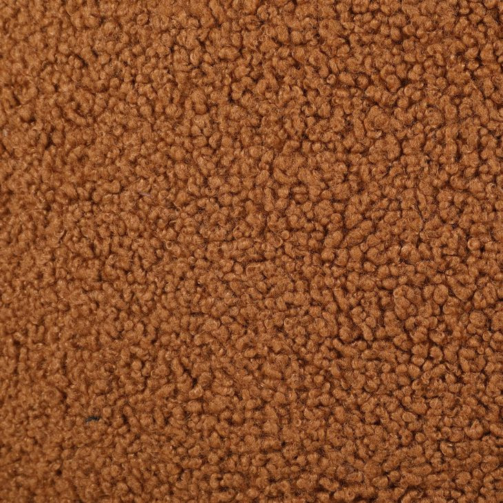 Zonie Orange Boucle Barrel Back Accent Chair