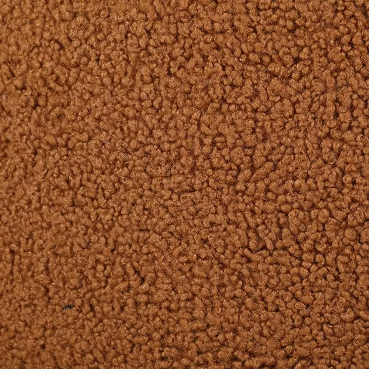 Zonie Orange Boucle Barrel Back Accent Chair