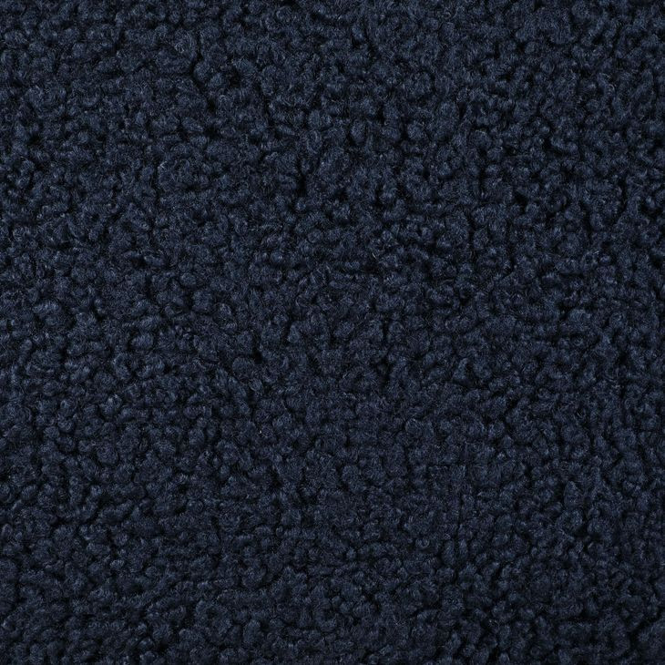 Zonie Blue Boucle Barrel Back Accent Chair