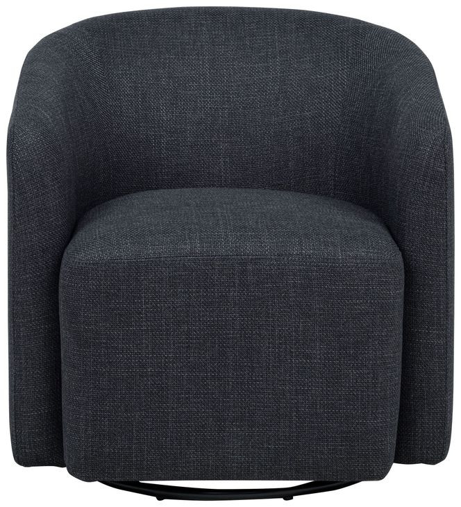 Mossbrook Anthracite Upholstered Swivel Chair
