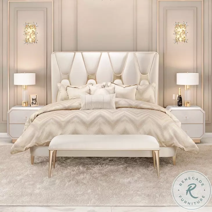 La Rachelle Medium Champagne Bed Bench