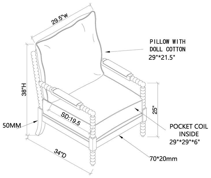 Blanchett White And Navy Accent Chair