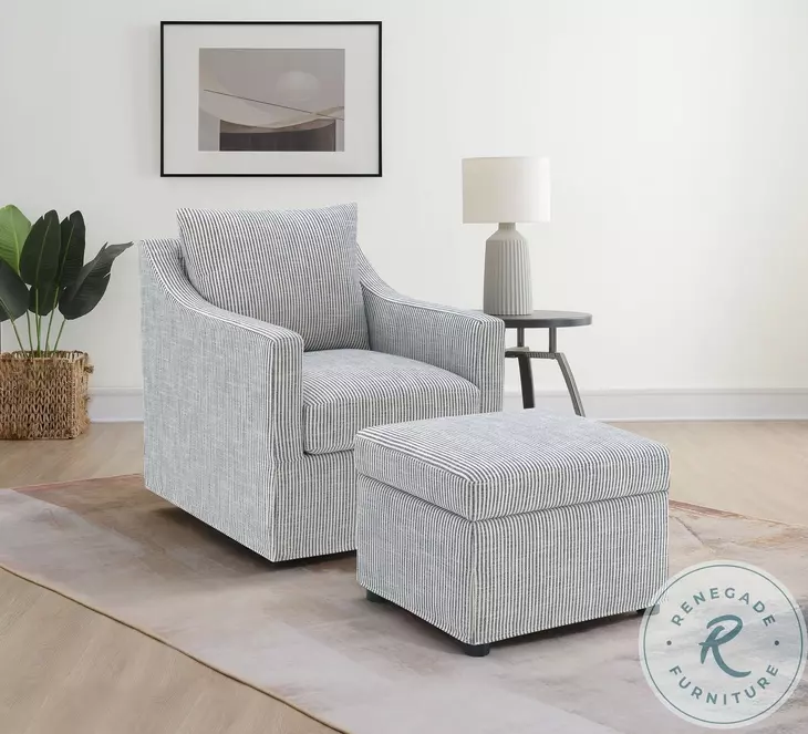 Winter Gray Hydraulic Lift Top Storage Ottoman