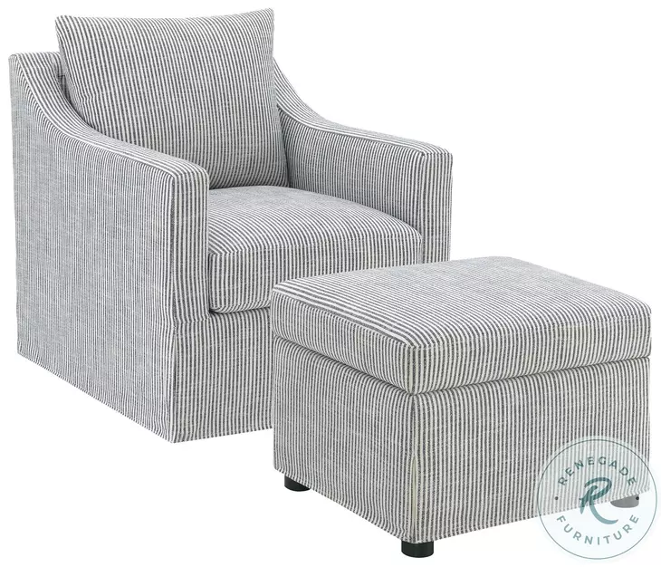 Winter Gray Hydraulic Lift Top Storage Ottoman