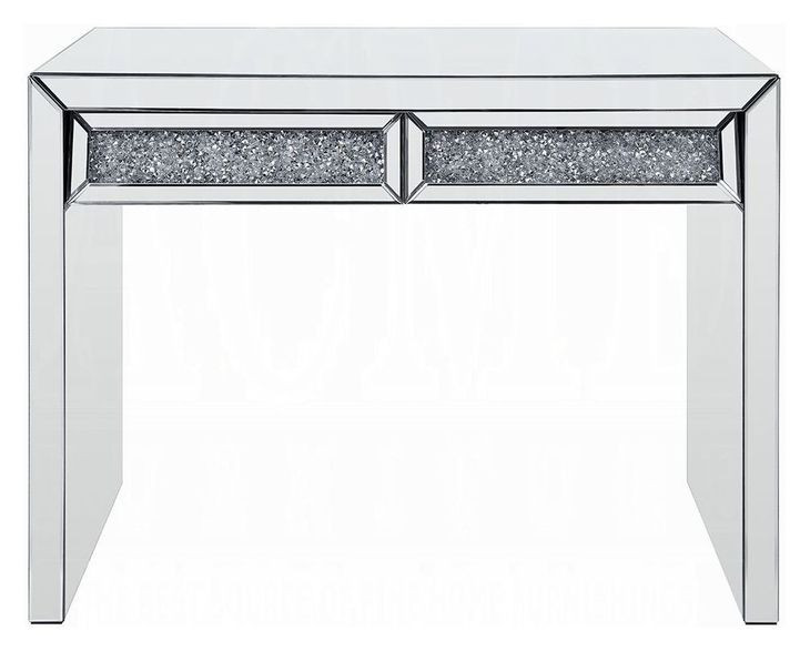 Noralie Silver and Gray 43" Rectangular Console Table