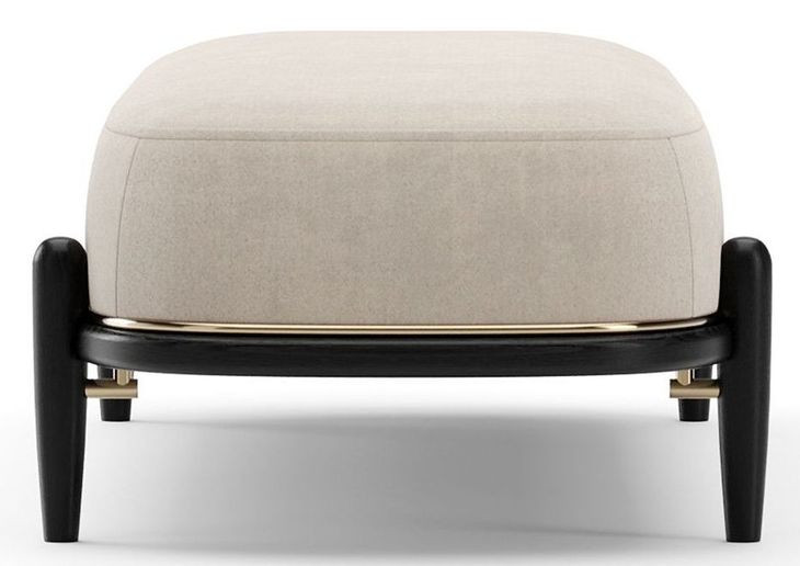 Madera Beige And Modern Walnut Upholstered Panel Bed Room Set