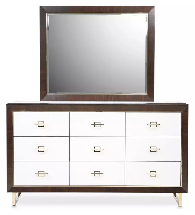 Belmont Place Espresso Dresser and Mirror