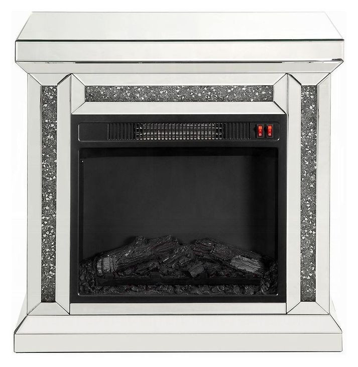 Noralie Silver and Gray 28" Fireplace