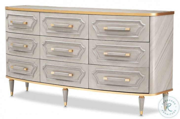 St. Helena Dove Gray 9 Drawer Dresser