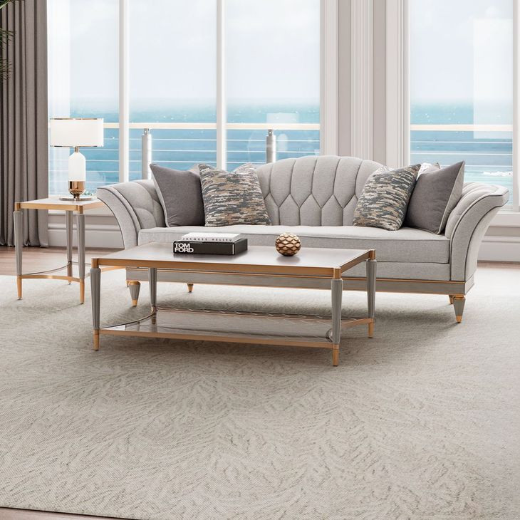 St. Charles Dove Gray 101" Sofa