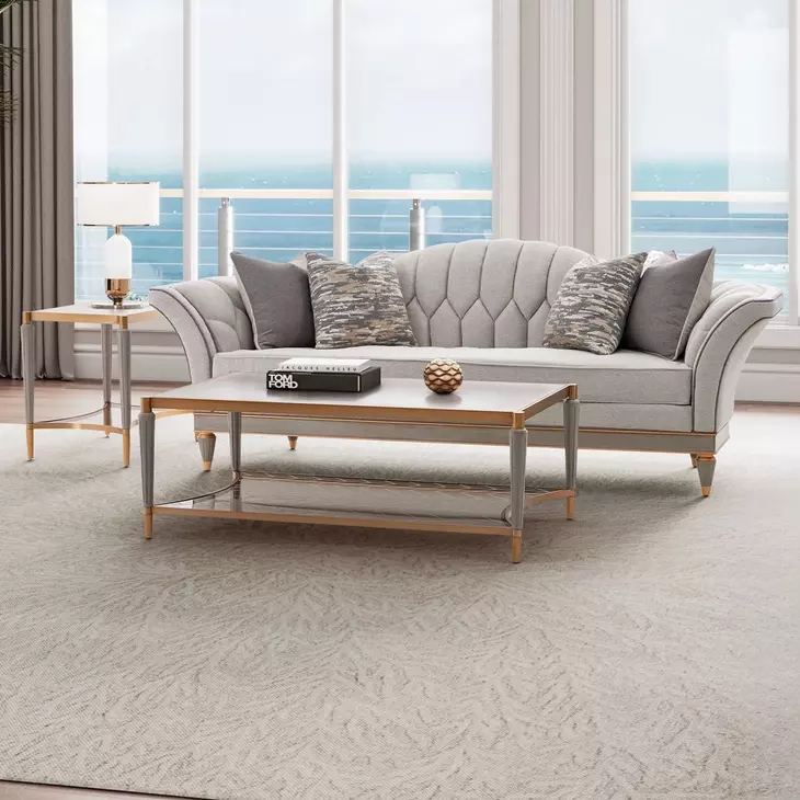 St. Charles Dove Gray 101" Sofa