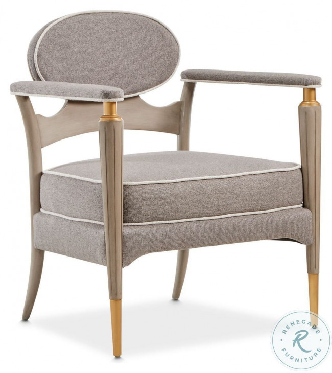 St. Helena Dove Gray and Stratus Accent Chair