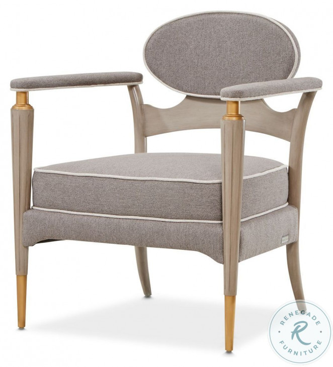 St. Helena Dove Gray and Stratus Accent Chair