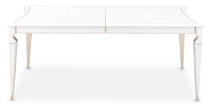 La Marisia Creamy Pearl 100" Extendable Rectangular Dining Table