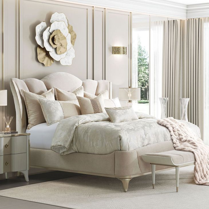 La Marisia Tranquil and Champagne Bedroom Set