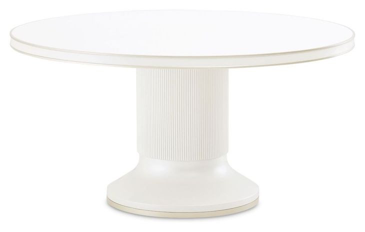 La Marisia Creamy Pearl 60" Round Dining Table