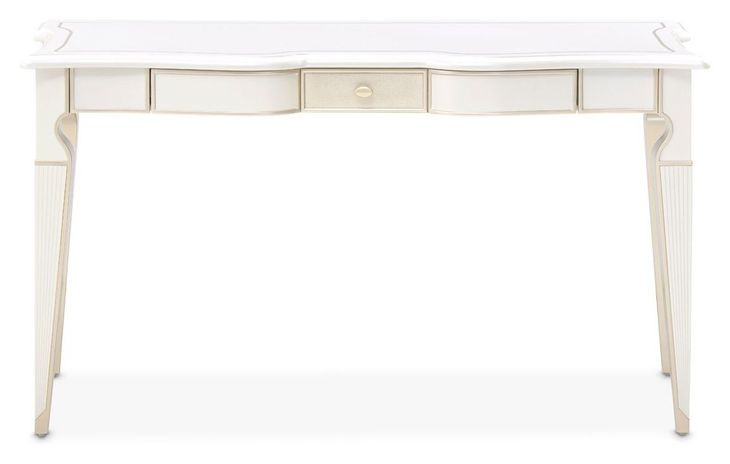La Marisia Creamy Pearl 1 Drawer Vanity Desk