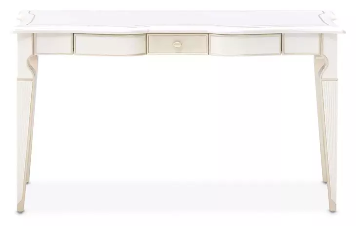 La Marisia Creamy Pearl 1 Drawer Vanity Desk