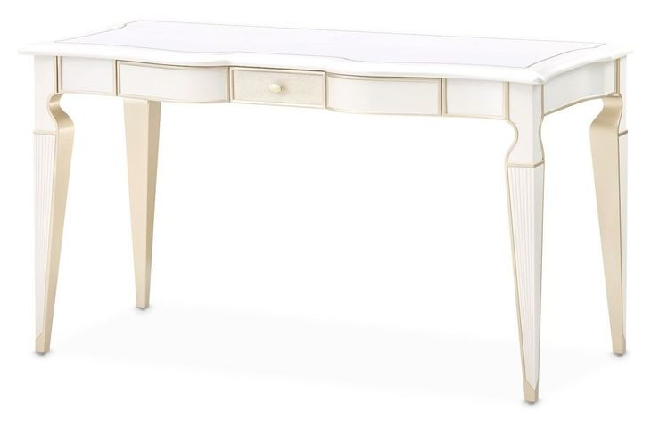 La Marisia Creamy Pearl 1 Drawer Vanity Desk