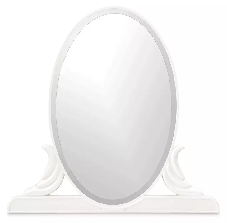 La Marisia Creamy Pearl Oval Vanity Mirror