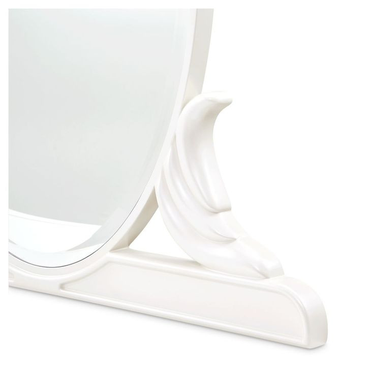 La Marisia Creamy Pearl Oval Vanity Mirror