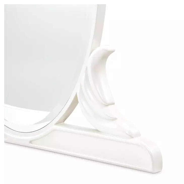 La Marisia Creamy Pearl Oval Vanity Mirror