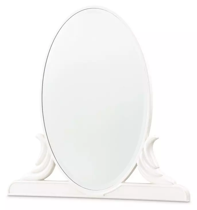 La Marisia Creamy Pearl Oval Vanity Mirror