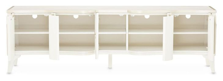 La Marisia Creamy Pearl 80" Media Cabinet