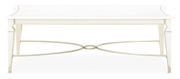 La Marisia Creamy Pearl Rectangular Cocktail Table