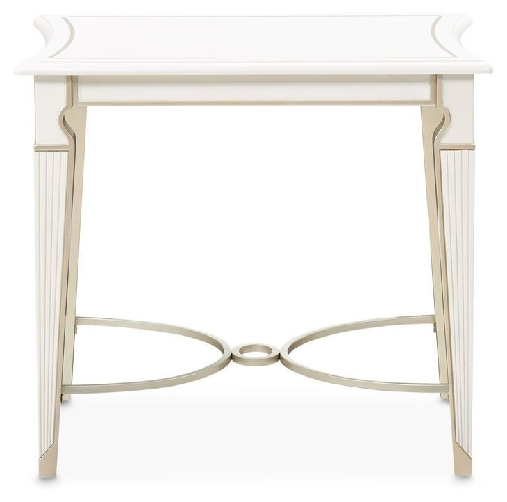 La Marisia Creamy Pearl Rectangular End Table