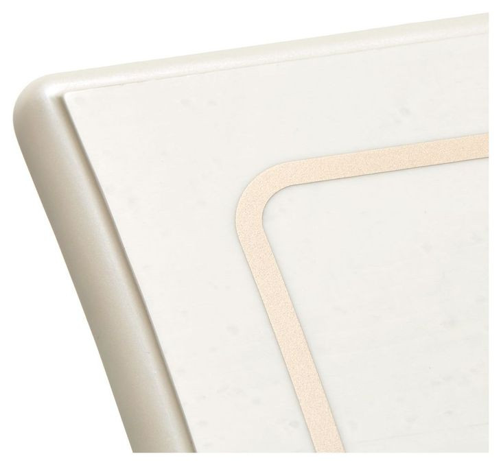 La Marisia Creamy Pearl Rectangular End Table