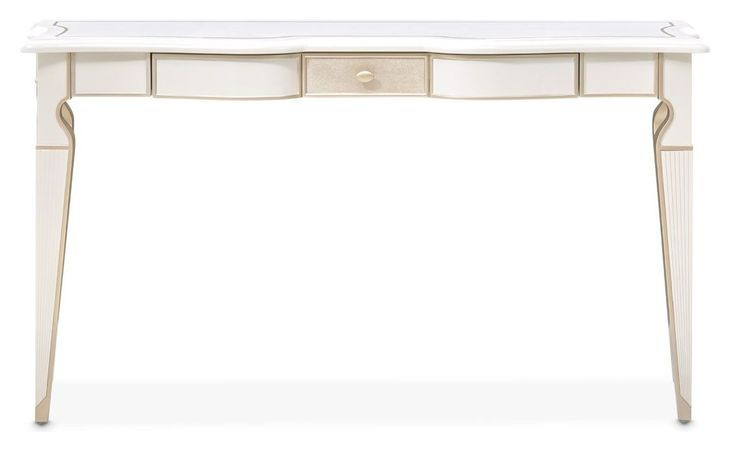 La Marisia Creamy Pearl Rectangular Console Table