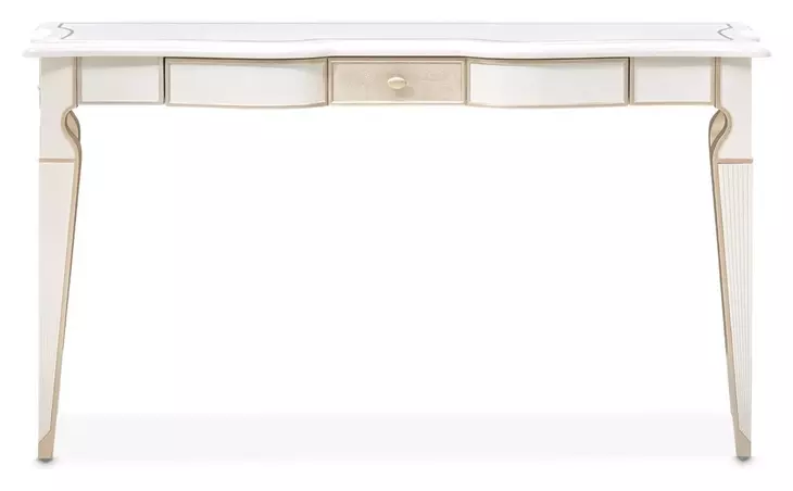 La Marisia Creamy Pearl Rectangular Console Table
