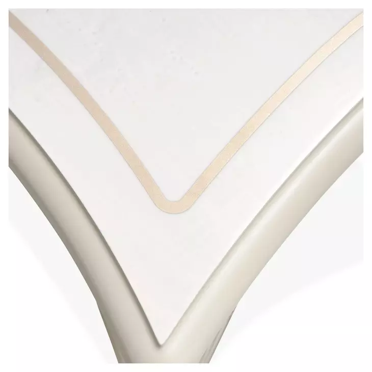 La Marisia Creamy Pearl Rectangular Console Table