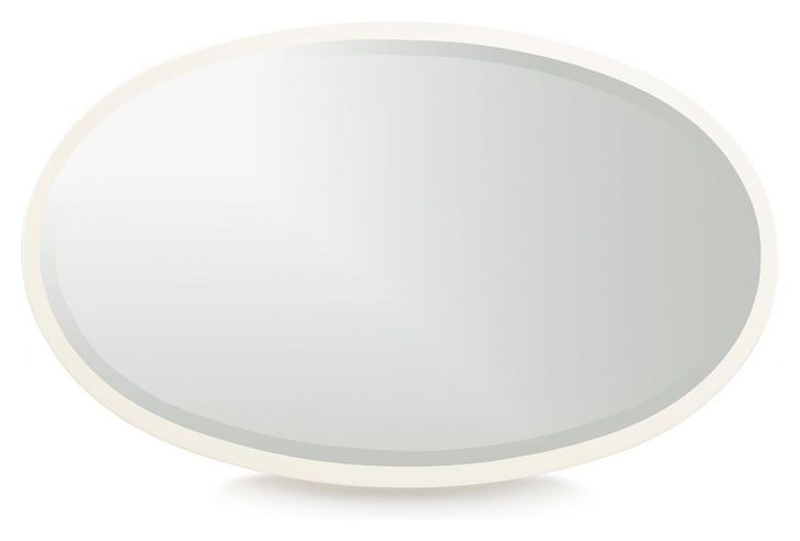 La Marisia Creamy Pearl Oval Wall Mirror