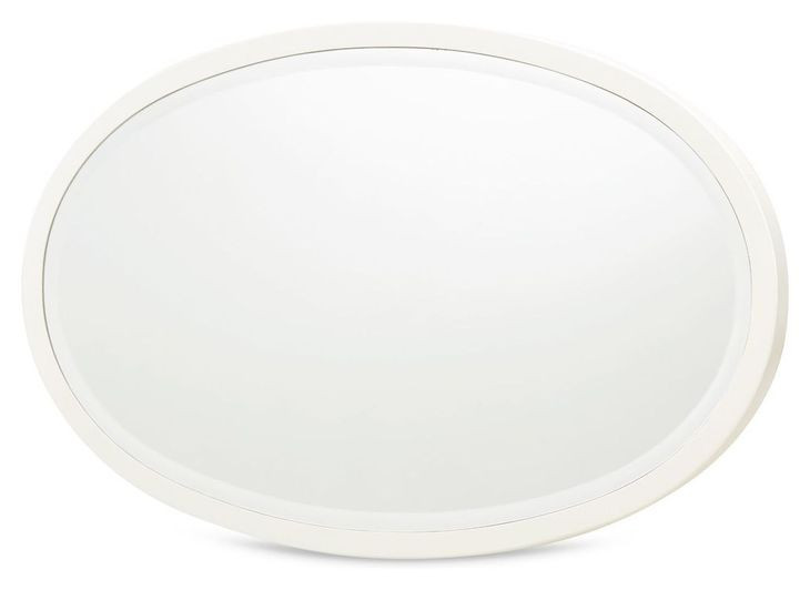 La Marisia Creamy Pearl Oval Wall Mirror