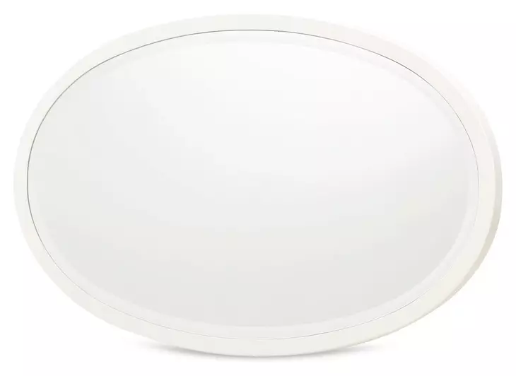 La Marisia Creamy Pearl Oval Wall Mirror