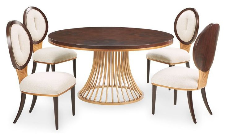 Rosemere Warm Pecan 60" Round Dining Table