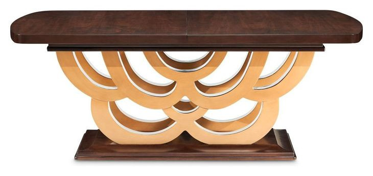 Camellia Field Warm Pecan 124" Extendable Rectangular Dining Table