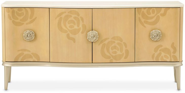Camellia Field Caramel 4 Door Sideboard