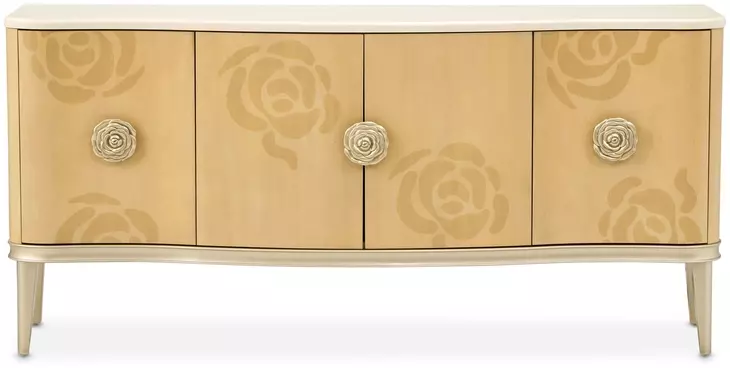 Camellia Field Caramel 4 Door Sideboard