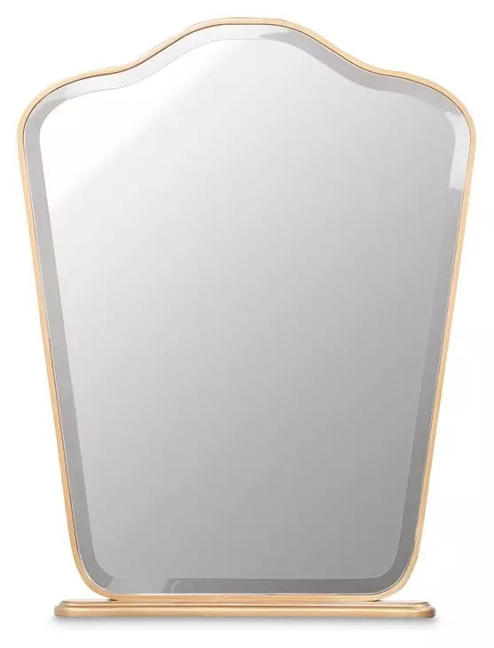 Camellia Field Antique Gold Vanity Mirror