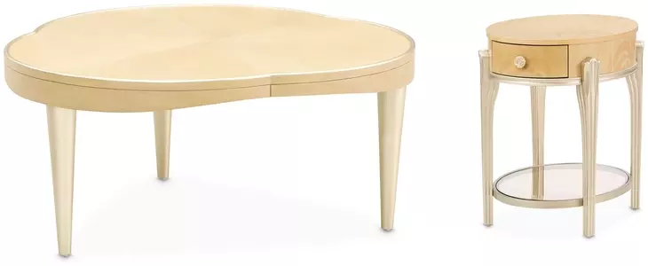 Camellia Field Caramel Free Form Occassional Table Set