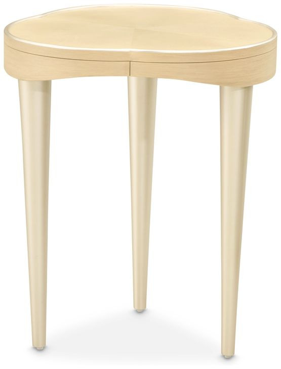 Camellia Field Caramel Free Form Chairside Table