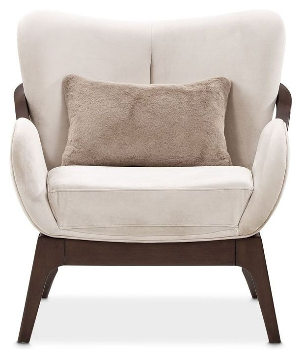 Camellia Field Warm Pecan and Porcini Accent Chair
