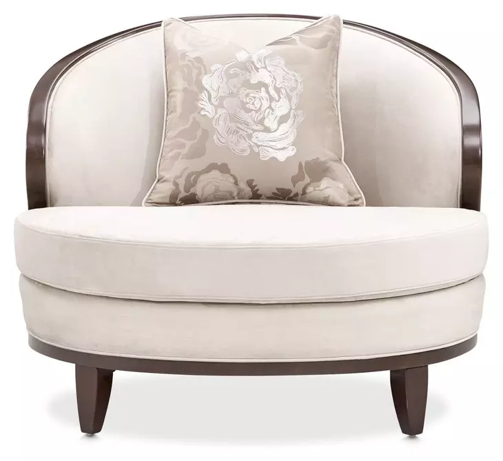 Camellia Field Warm Pecan and Porcini Matching Chair