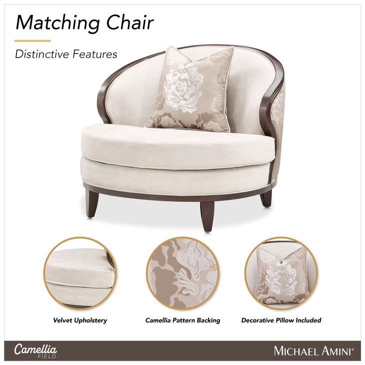 Rosemere Warm Pecan and Porcini Matching Chair