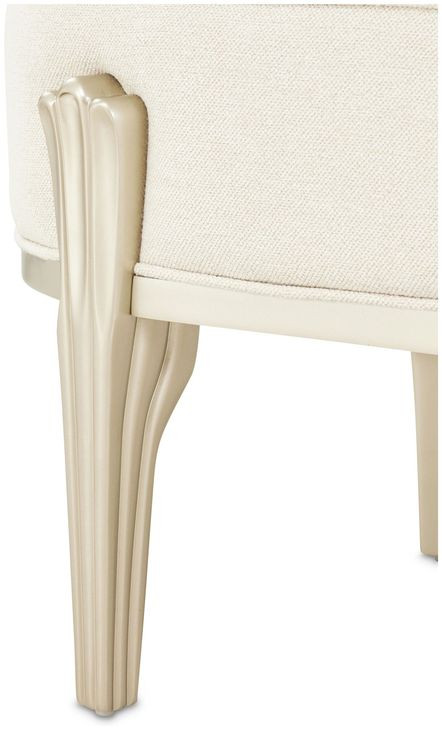 Camellia Field Cornsilk Upholstered Bed Bench