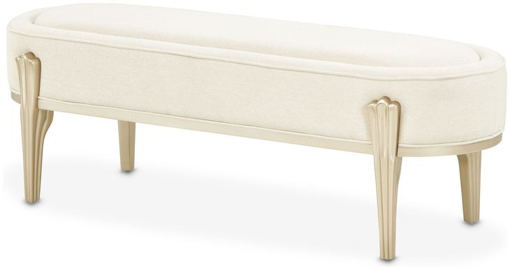 Camellia Field Cornsilk and Caramel Upholstered Panel Bedroom Set with USB Charging