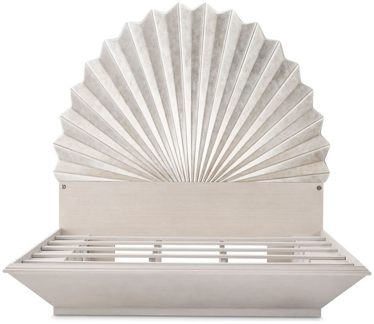 Fantosini Silver Mist Fan Platform Bedroom Set